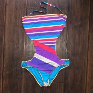 Marc Jacobs Striped Monokini one piece
